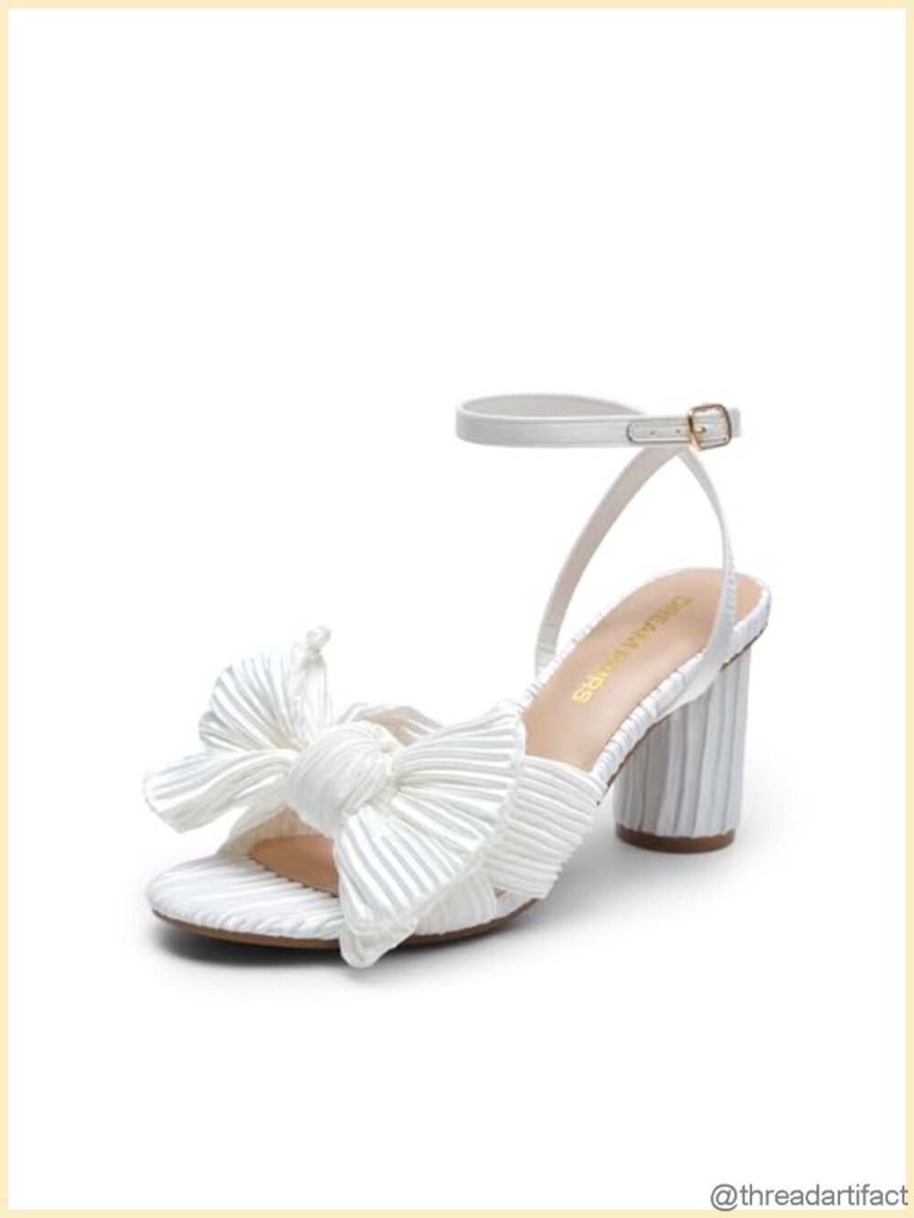 Women's Bow Knot Heeled Sandals Satin Open Toe Block Heel Party